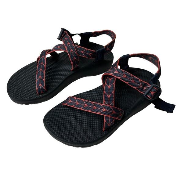 Chaco Women's Z1 Salmon and Dark Blue Sandals Size US 9 - Picture 1 of 11